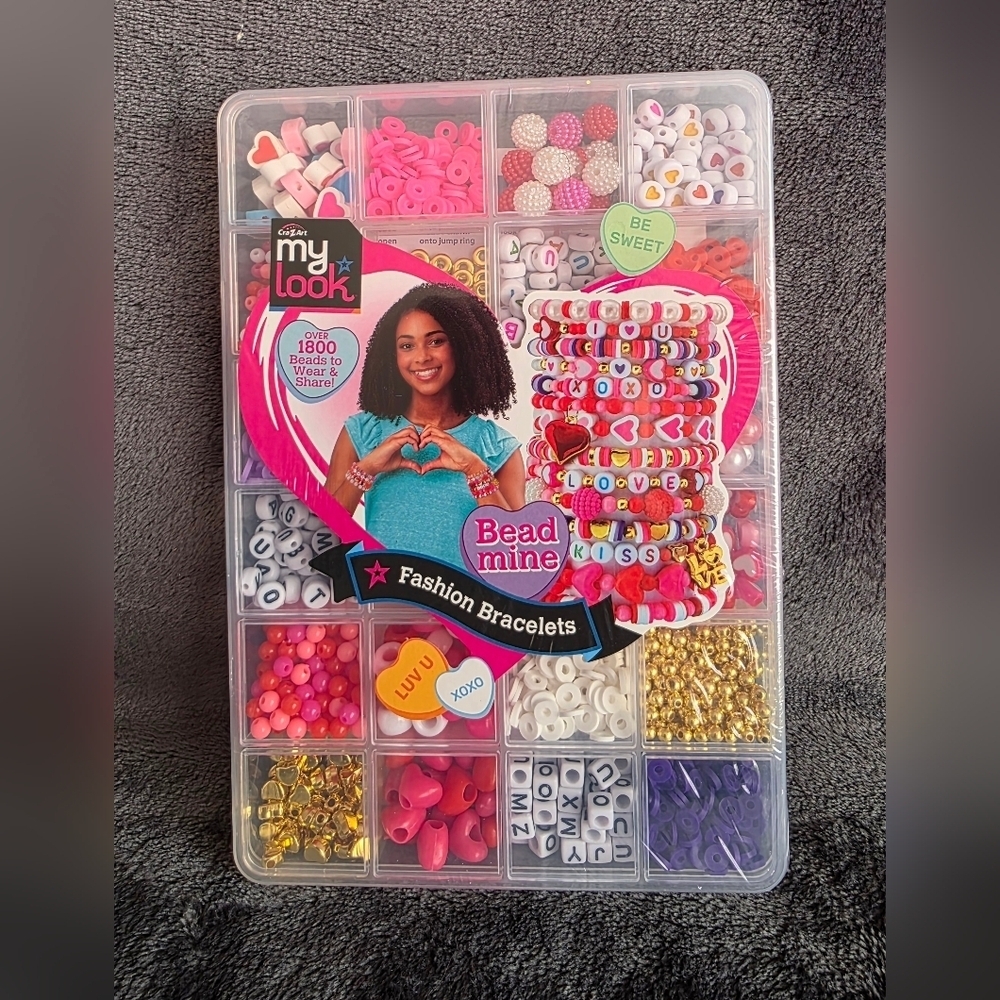 NWT CraZArt Bead Mine Fashion Bracelets Jewelry Kits, Valentine's Day, Easter